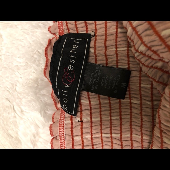 Pink striped body suit - Picture 2 of 2